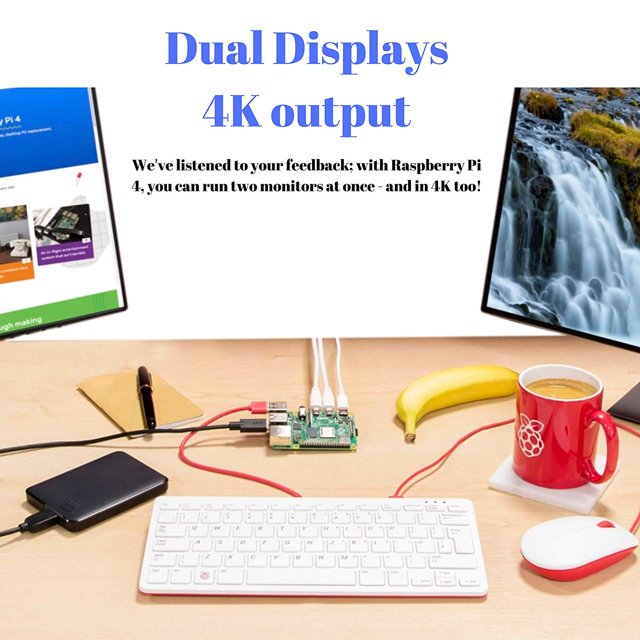 NEEGO Raspberry Pi 4 4GB Complete Kit - 4GB RAM
