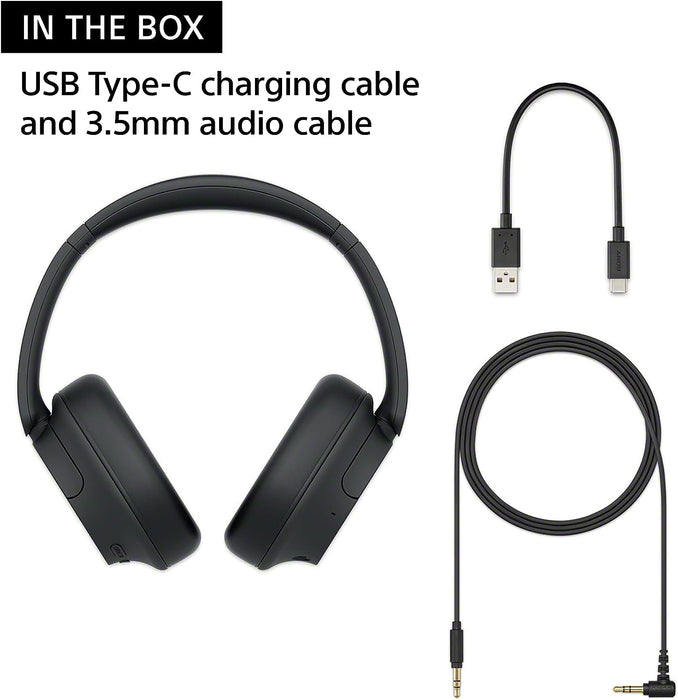 Sony WH-CH720N Noise Canceling Wireless Headphones Bluetooth Over The Ear Headset with Microphone and Alexa Built-in, Black New