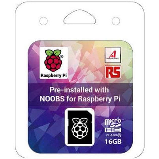 Raspberry Pi 16GB Preloaded (NOOBS) SD Card