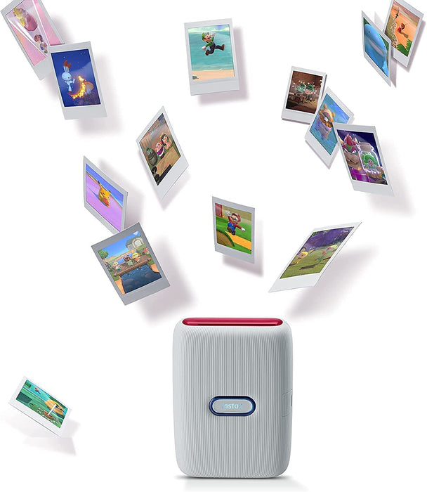 Fujifil Instax Mini Link Smartphone Printer with Fuji Instax Mini Film (20 Sheets), Bundled with Protective Case, Instax Photo Album and USB Adapter