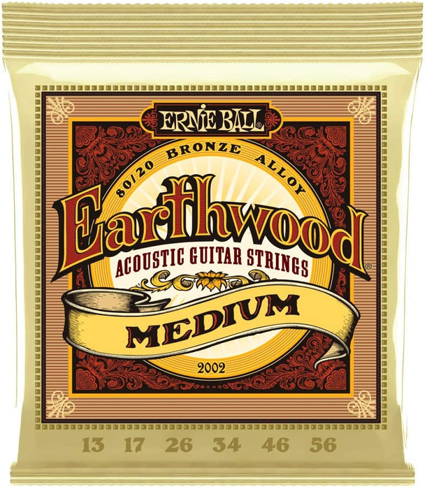 Ernie Ball Earthwood Medium 80/20 Bronze Acoustic Set, .013 - .056