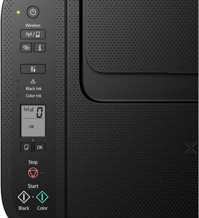 Canon Wireless Inkjet All-in-One Printer with LCD Screen Print Scan and Copy with 6 Ft NeeGo Printer Cable, Black