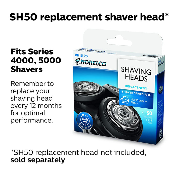 Philips Norelco Electric Shaver 5100 Wet & Dry, S5210/81, with Precision Trimmer
