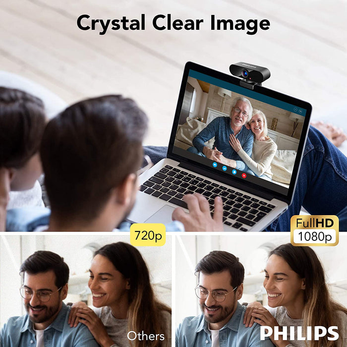 Philips Webcam with Microphone USB Computer Camera