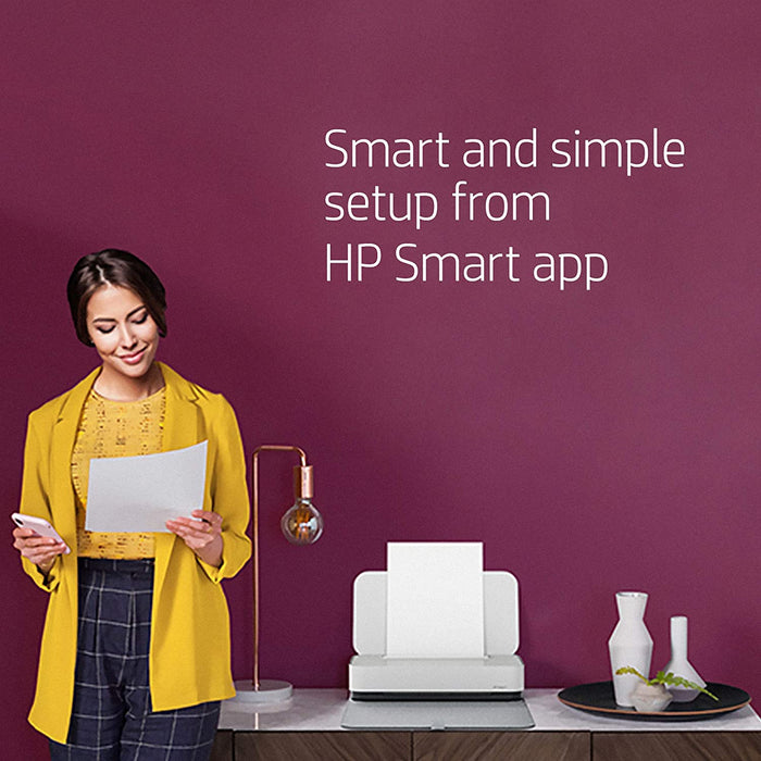 HP Tango X Smart Wireless Printer with Indigo Linen cover Mobile Remote Print, Scan, Copy,