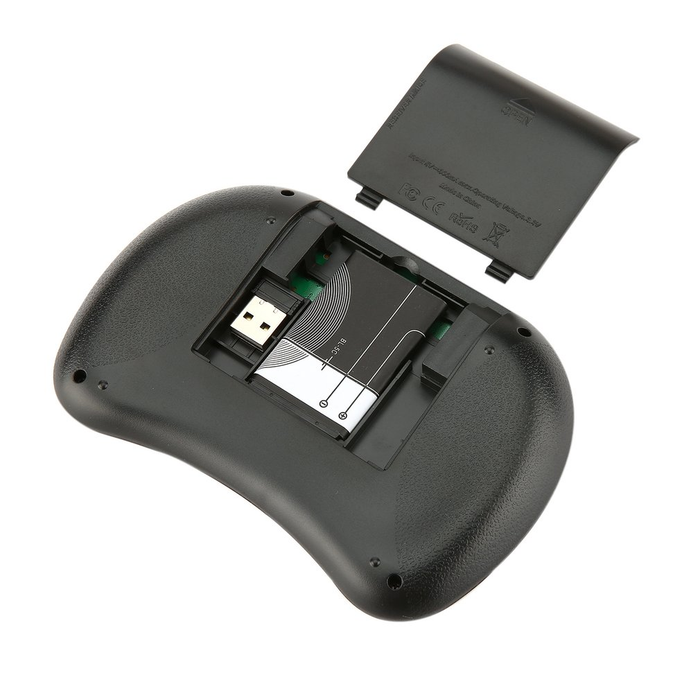 Mini 2.4GHz USB Wireless Keyboard with Touchpad Mouse Portable QWERTY Keypad Features LED Backlit