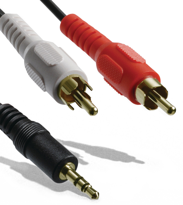 Axis Y-Adapter with Stereo Plug to 2 RCA Plugs 6 Ft