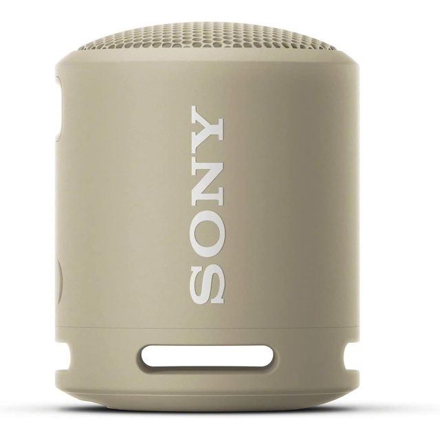 Sony SRS-XB13 EXTRA BASS Wireless Bluetooth Portable Lightweight Compact Travel Speaker, IP67 Waterproof & Durable for Outdoor, 16 Hour Battery, USB Type-C, Removable Strap, and Speakerphone, Taupe