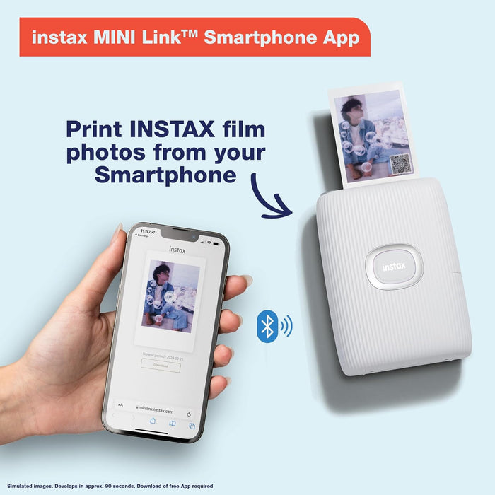 Fujifilm Instax Mini Link 2 Smartphone Printer - Space Blue