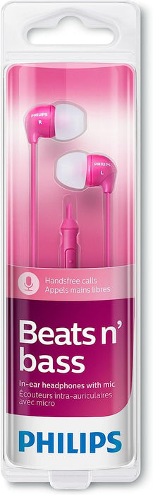 PHILIPS SHE3595PK/28 in-Ear Headset with Mic - Pink