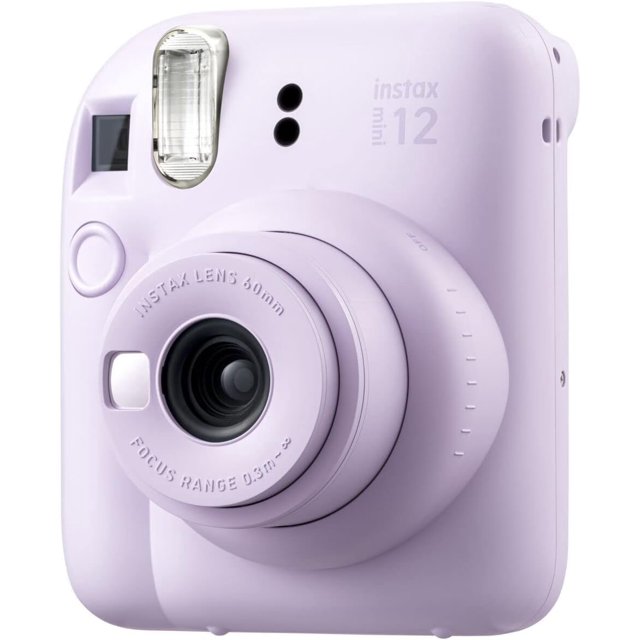 Fujifilm Instax Mini 12 Camera with NeeGo Case, Fuji Instant Film (20 Sheets) and NeeGo Photo Album (Lilac Purple)