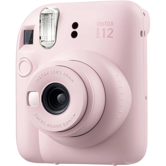 Fujifilm Instax Mini 12 Camera with NeeGo Case, Fuji Instant Film (20 Sheets) and NeeGo Photo Album (Blush Pink)