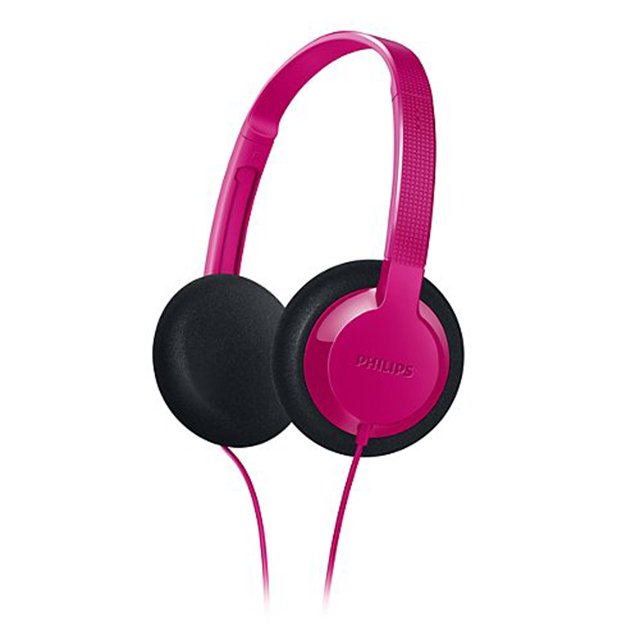 Philips Kids Headphones SHK1000PK/28 On-ear Breathable Lightweight PC Headset, Pink
