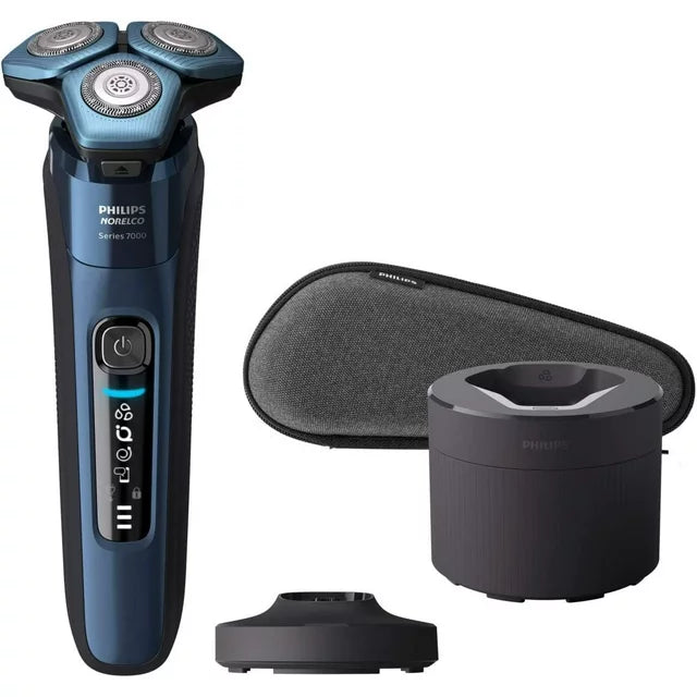 Philips Norelco S7782/85 Shaver 7700 Electric Rechargeable Wet & Dry Cordless Shaver Series 7000 with ComfortGlide Rings and Pop-Up Trimmer