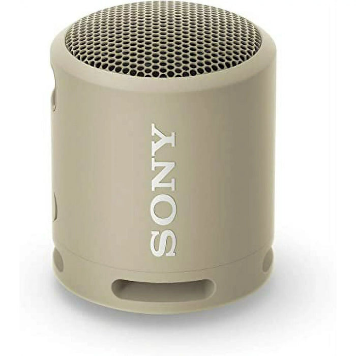 Sony SRS-XB13 EXTRA BASS Wireless Bluetooth Portable Lightweight Compact Travel Speaker, IP67 Waterproof & Durable for Outdoor, 16 Hour Battery, USB Type-C, Removable Strap, and Speakerphone, Taupe