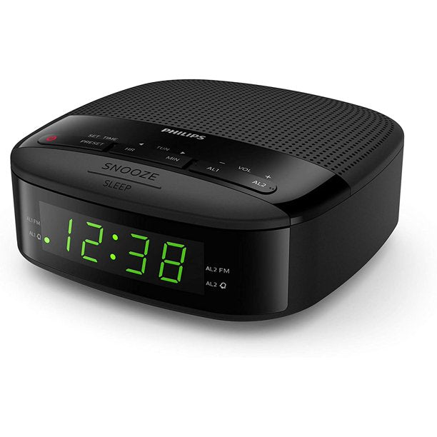 Philips Audio TAR3205 LED Clock Radio with FM Digital Radio and Dual Alarm