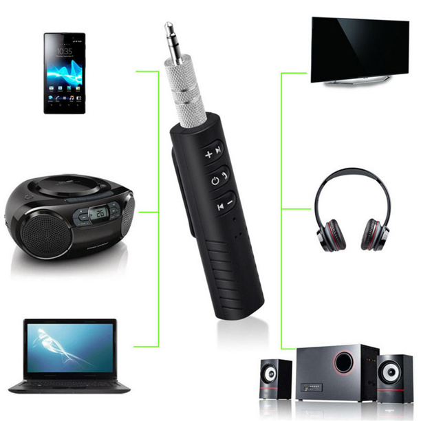 Car Bluetooth Wireless Adapter 3.5mm plug Music System Receiver Speaker Streaming