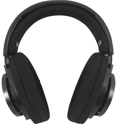 Magnavox HiFi Stereo Over-Ear Wired Headphones with Built-in Microphone, 50mm Drivers, Comfort Fit (Black)