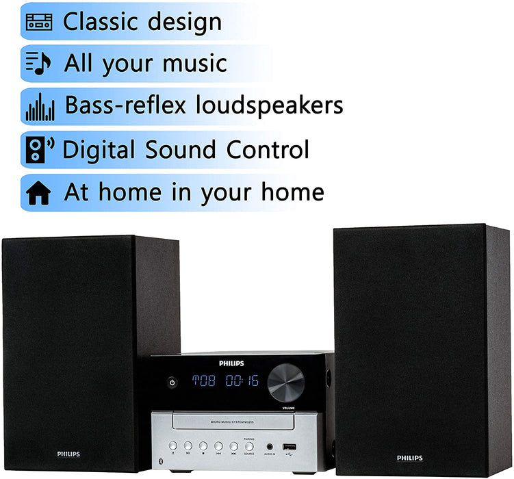 PHILIPS Bluetooth Stereo System TAM3205