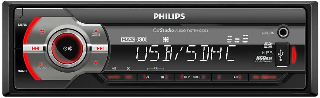 PHILIPS Car Audio 1 Din Stereo CE233