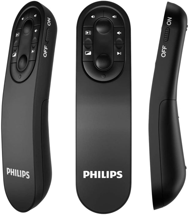 Philips Wireless Presenter Remote, PowerPoint Presentation Clicker 2.4GHz Slide Advancer