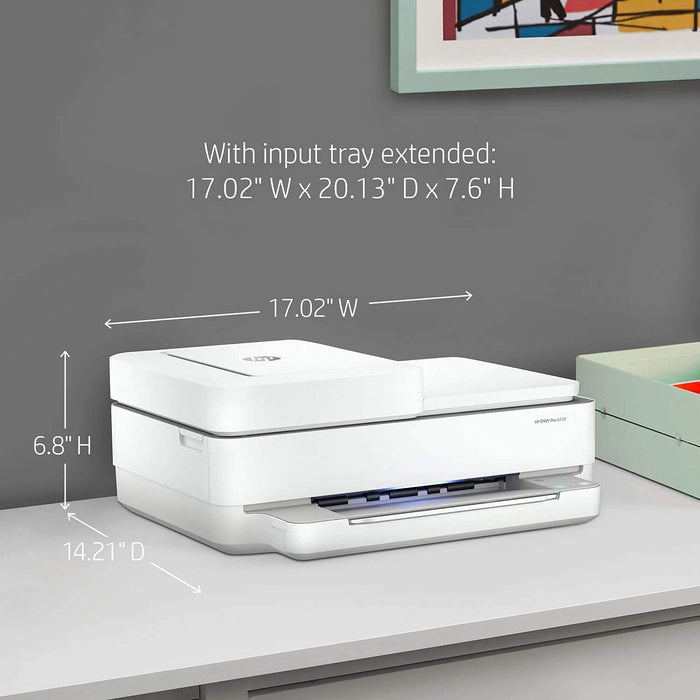 HP Envy Pro 6458 All-in-One Color Inkjet Printer, Copy, Scan, Mobile fax, Instant Ink Ready