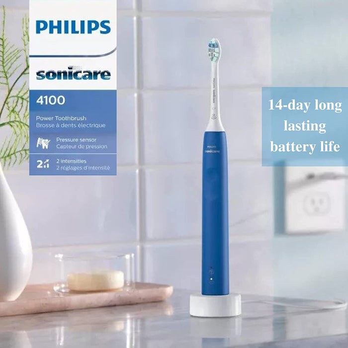 Philips Sonicare Electric Toothbrush Power Toothbrush Electric, Toothbrush Rechargeable Electric Toothbrush with Pressure Sensor, Blue