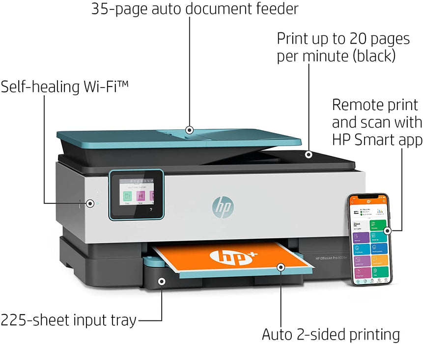 HP Wireless Color Inkjet Printer, Copy, Scan, Wireless USB Mobile Printing  W NeeGo Printer Cable 