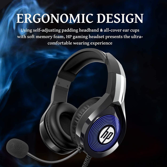 HP DHE-8010 Wired Over ear Gaming Headset with Mic