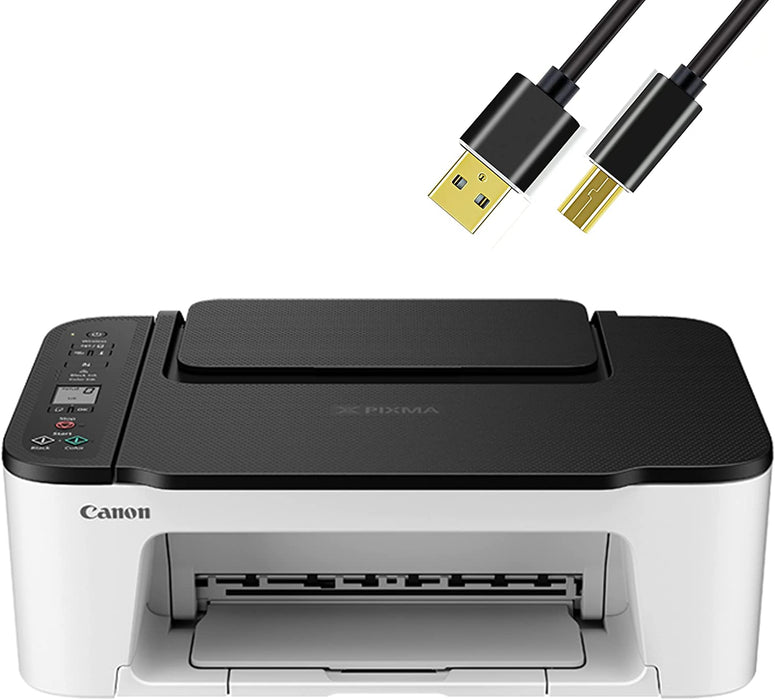 Canon Wireless Inkjet All in One Printer, Print Copy Fax Scan Mobile Printing with LCD Display, USB and WiFi Connection with 6 ft NeeGo Printer Cable