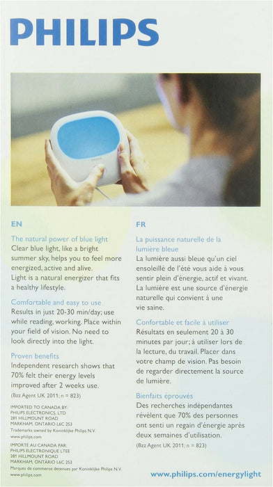 Philips GoLite BLU Energy Light Therapy Lamp, (HF3422/60)