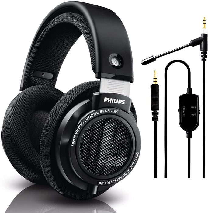 Philips Wired Over-ear Headphones SHP9500 with Neego Attachable Microphone