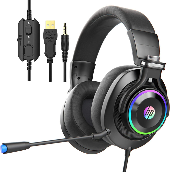 HP Wired Gaming Headphones Xbox One Headset with Surround Sound