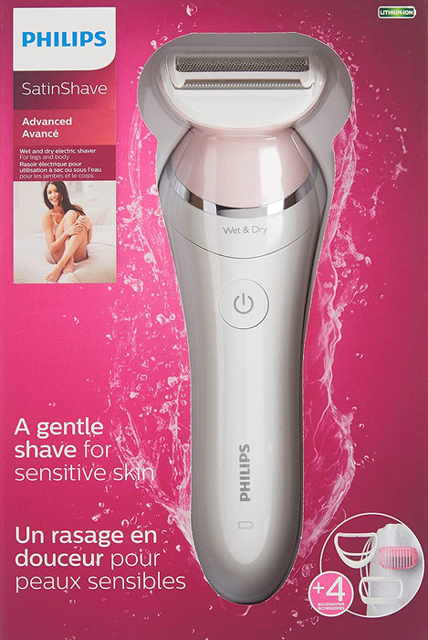 Philips SatinShave Advanced Women’s Electric Shaver, Cordless Hair Removal, BRL140/51