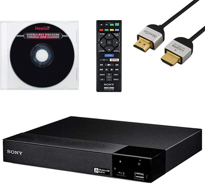 — Blu-Ray Contro Built-in + Sony Disc with NeeGo Remote Wi-Fi BDP-S3700 Player