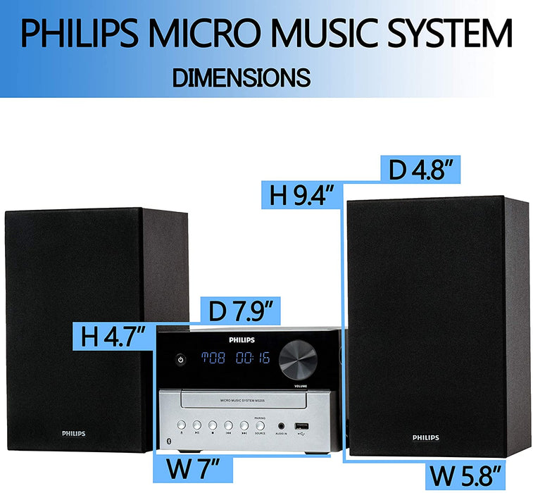 PHILIPS Bluetooth Stereo System TAM3205