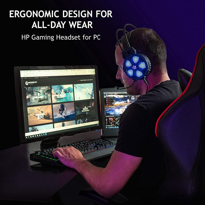 HP H400 Over-ear LED Gaming Headset