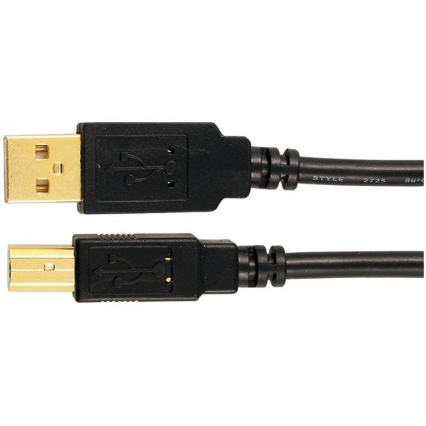 Axis 12-0080 Mp-007/Pt/Bl A-Male To B-Male USB 2.0 Cable (6 Ft)